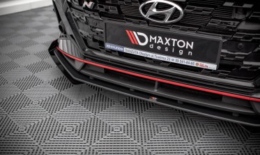 Передний диффузор + накладки на бампер Street pro Hyundai I20 MK3 N версия фото