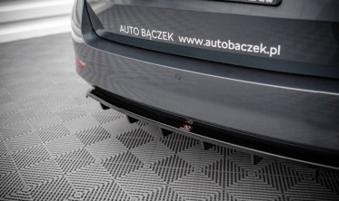 Диффузор на задний бампер на бампер Skoda Fabia MK3 FL универсал фото