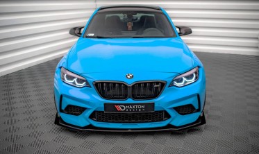 Передній дифузор + накладки на бампер BMW M2 Competition F87 фото