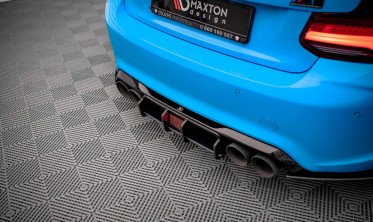 Центральна накладка на задній бампер BMW M2 F87 фото
