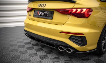 Центральний дифузор заднього бампера Audi S3 Sedan 8Y фото