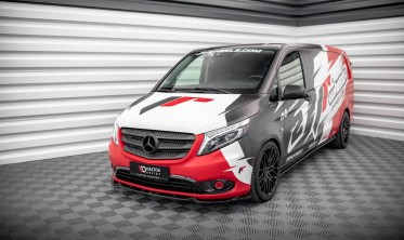 Накладка Maxton Design на передний бампер Mercedes Vito W447 FL фото