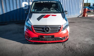 Тюнинговый диффузор на передний бампер Mercedes Vito W447 рестайл фото