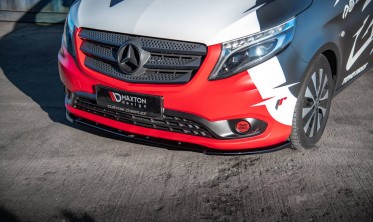 Тюнинговый диффузор на передний бампер Mercedes Vito W447 рестайл фото