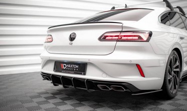 Центральний дифузор заднього бампера Street pro VW Arteon R рестайл фото