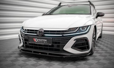 Тюнинговая накладка на передний бампер Volkswagen Arteon R рестайл фото