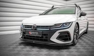 Передний тюнинговый диффузор на бампер VW Arteon R рестайл фото