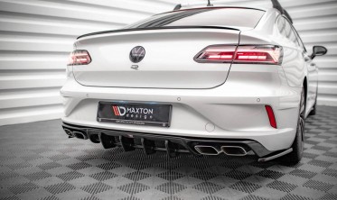 Центральный диффузор на задний бампер VW Arteon R рестайл фото