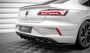 Центральный диффузор на задний бампер VW Arteon R рестайл фото