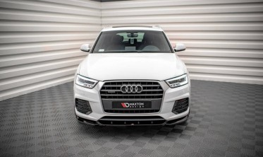 Передний диффузор на бампер Audi Q3 8U рестайл S-line фото