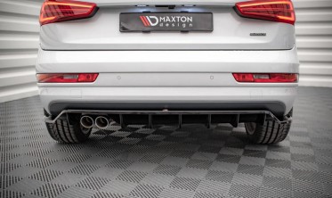 Диффузор на задний бампер Audi Q3 8U послерестайл версия S-line фото
