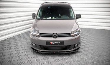 Тюнинг накладка на передний бампер VW Caddy MK3 рестайл фото