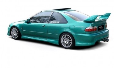 тюнінгові накладки на пороги Honda Civic MK5 купе фото