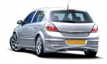 тюнінг накладка заднього бампера Opel Astra H (5 дверей, Hatchback) фото