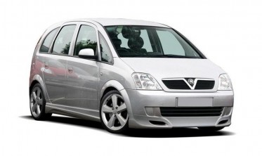 тюнінгові накладки на пороги Opel Meriva A фото