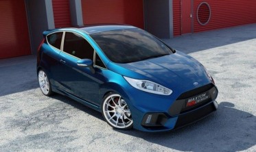 Передний тюнинговый бампер Ford Fiesta MK7 рестайл в стиле Focus RS фото