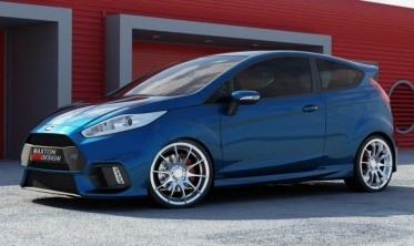 Передний тюнинговый бампер Ford Fiesta MK7 рестайл в стиле Focus RS фото