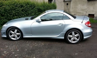 Тюнинговые накладки на пороги Mercedes SLK R171 в стиле SLK R172 AMG фото