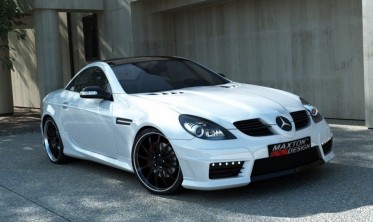 Тюнинговые накладки на пороги Mercedes SLK R171 в стиле SLK R172 AMG фото