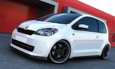 Тюнінговий дифузор переднього бампера Skoda Citigo фото