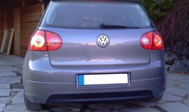Тюнінгова накладка заднього бампера Vw Golf 5 GTI Edition 30 (під стандарт. вихлопну) фото