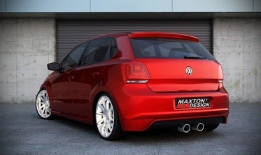 Задняя накладка на бампер Volkswagen Polo MK5 фото