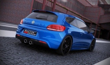 Накладка (дифузор) заднього бампера Volkswagen Scirocco R фото