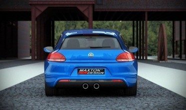 Накладка (диффузор) заднего бампера Volkswagen Scirocco R фото