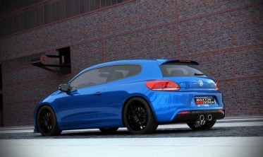 Накладка (диффузор) заднего бампера Volkswagen Scirocco R фото