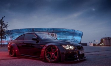 Комплект обвісу (широкий кузов) + спліттера BMW M3 E92 фото