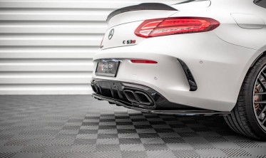Диффузор на задний бампер Mercedes C 63AMG Coupe C205 FL фото
