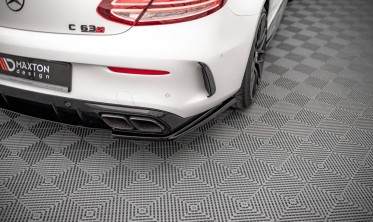 Боковые накладки на задний бампер Mercedes C 63AMG Coupe C205 рестайл фото