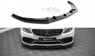 Диффузор на передний бампер Mercedes C 63AMG Coupe C205 FL фото