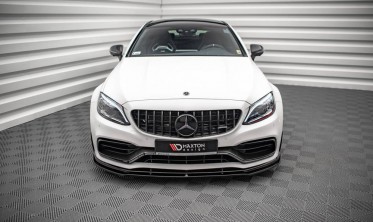 Дифузор на передній бампер Mercedes C63AMG Coupe C205 FL фото
