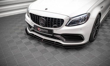 Дифузор на передній бампер Mercedes C63AMG Coupe C205 FL фото