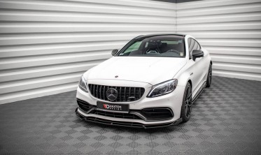 Накладка переднего бампера Mercedes C 63AMG Coupe C205 рестайл фото