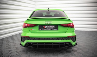 Центральный диффузор на задний бампер Street pro Audi RS3 8Y Sedan фото