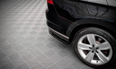 Боковые диффузоры на задний бампер VW Passat B8 рестайл фото