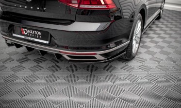 Боковые диффузоры на задний бампер VW Passat B8 рестайл фото
