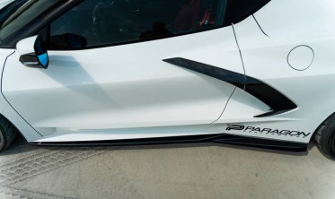 Диффузоры под боковые пороги Chevrolet Corvette C8 фото