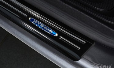 передние накладки на пороги с эмблемой Hybrid Mercedes V Klasa W447  фото