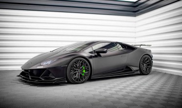 Боковые диффузоры (листвы) на пороги Lamborghini Huracan EVO фото