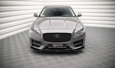 Накладка на передний бампер Jaguar XF MK2 версия R-SPORT фото