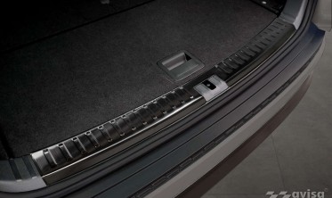 Черная защитная листва на край багажника Skoda Kodiaq фото