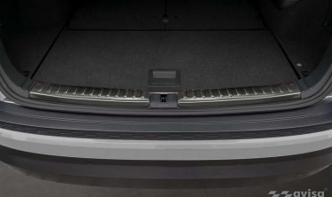 Черная защитная листва на край багажника Skoda Kodiaq фото