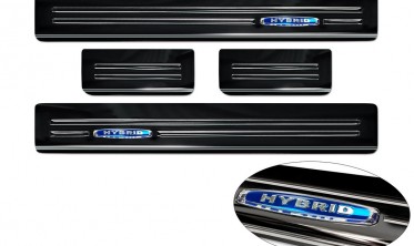 защитные накладки на пороги с эмблемой Hybrid Ford Mondeo MK5 Kombi фото