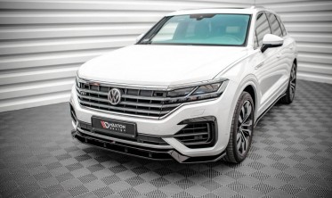 Тюнинговая накладка под передний бампер VW Touareg MK3 R-Line фото