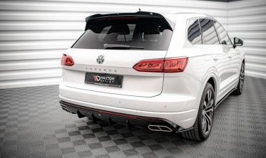 Центральний дифузор на задній бампер VW Touareg MK3 R-Line 2018-2023 фото