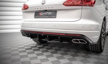 Центральний дифузор на задній бампер VW Touareg MK3 R-Line 2018-2023 фото