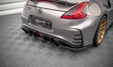 Центральная накладка на задний бампер Street pro Nissan 370Z рестайл Nismo фото